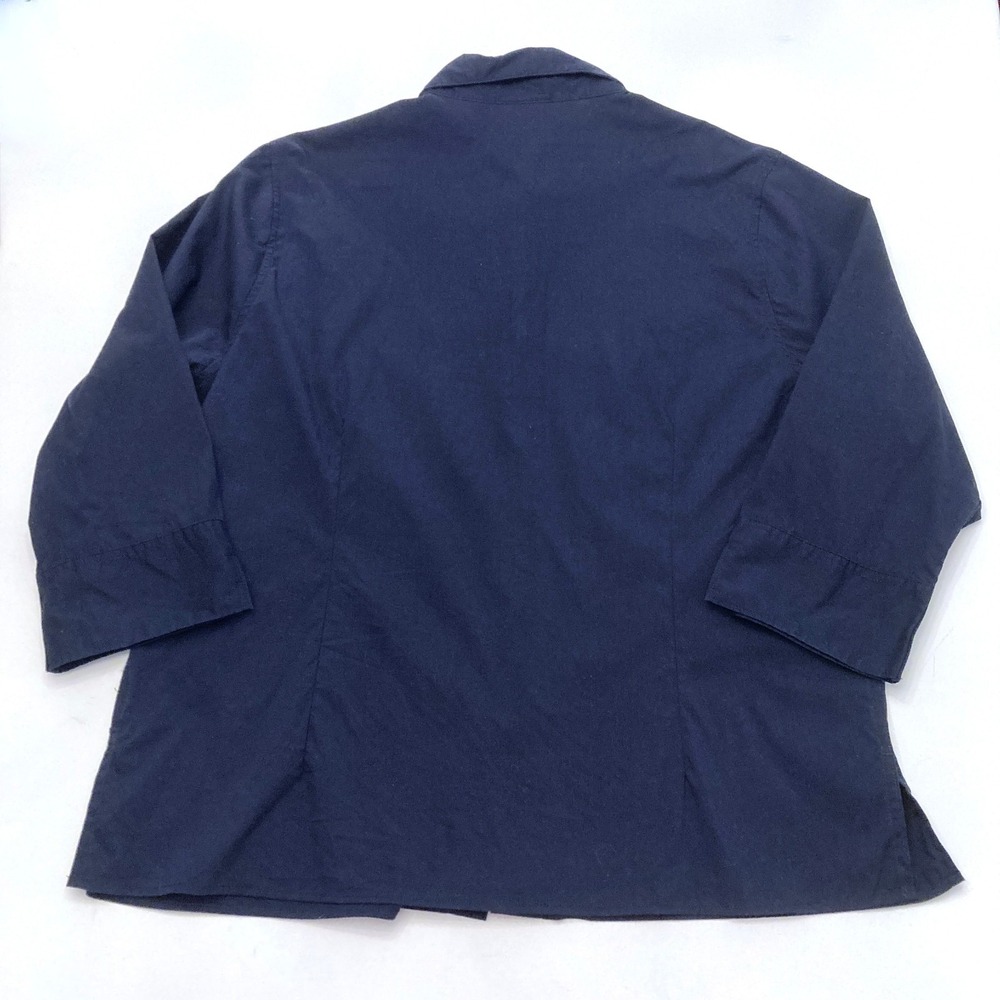 University of Pennsylvania Penn Button Down Shirt Navy Blue Cotton Womens 1X - Picture 2 of 8